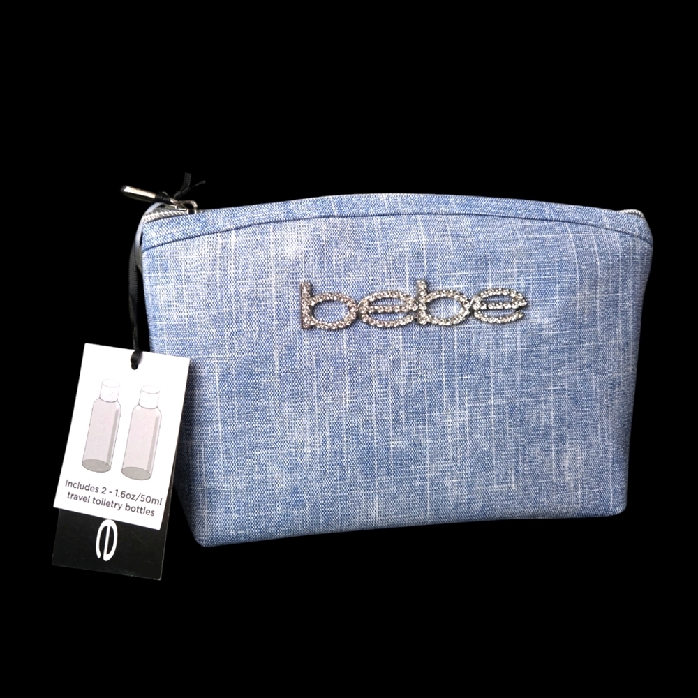 BEBE Cosmetic Bag Denim